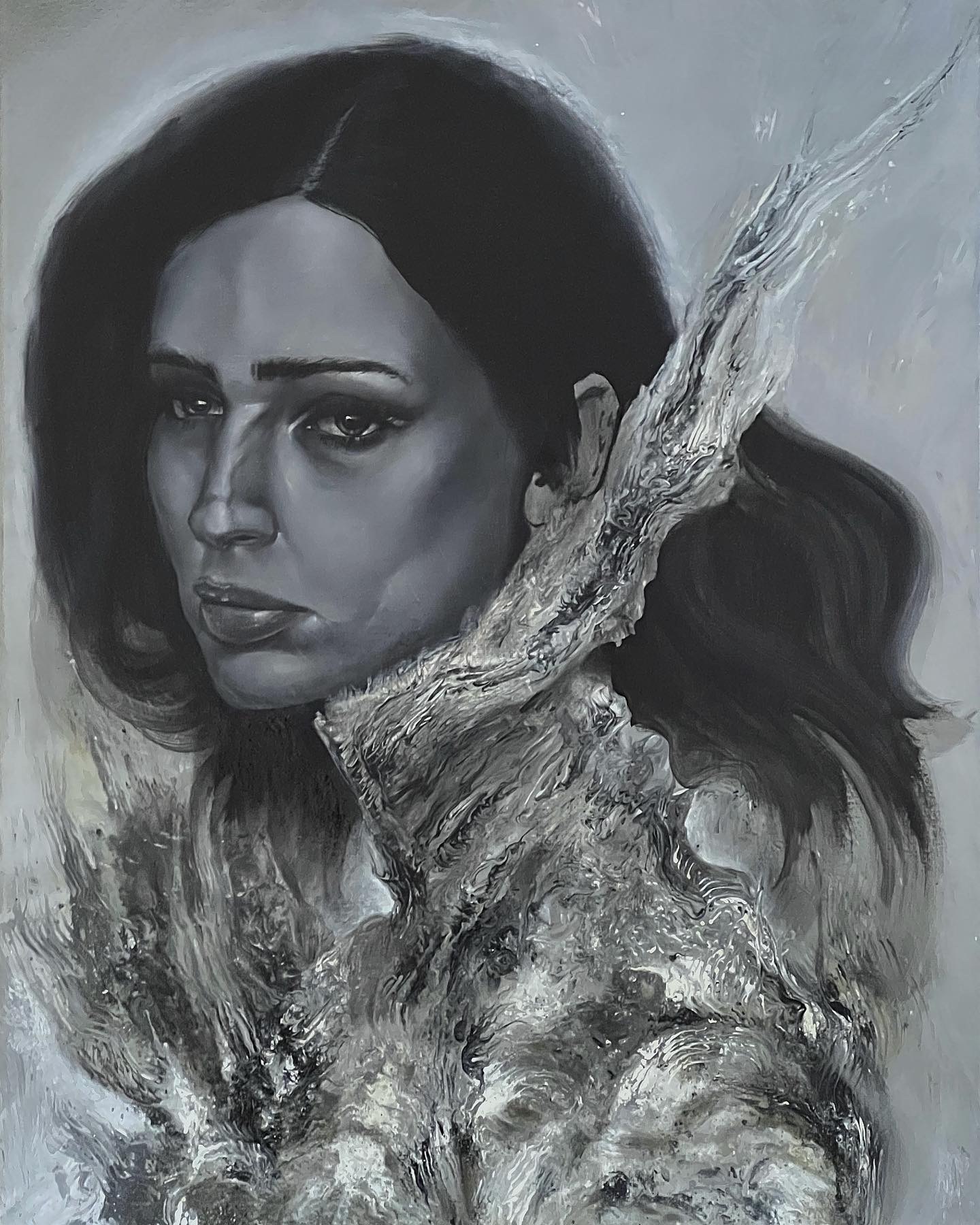 Portrait by Sacramento artist Wel Sed featuring contemporary urban identity themes
